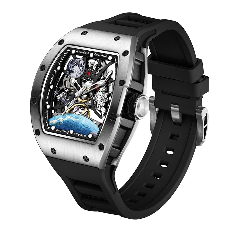 Daniel Gorman 919014 Montre Homme Automatique Squelette Tonneau Sport – CLEVI Paris