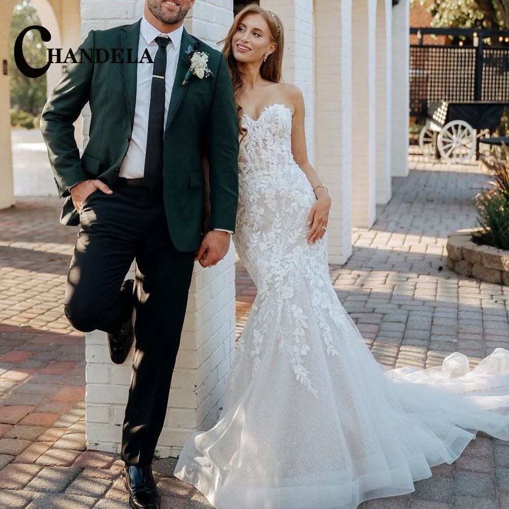 Robe de mariée sirène bustier – CLEVI Paris