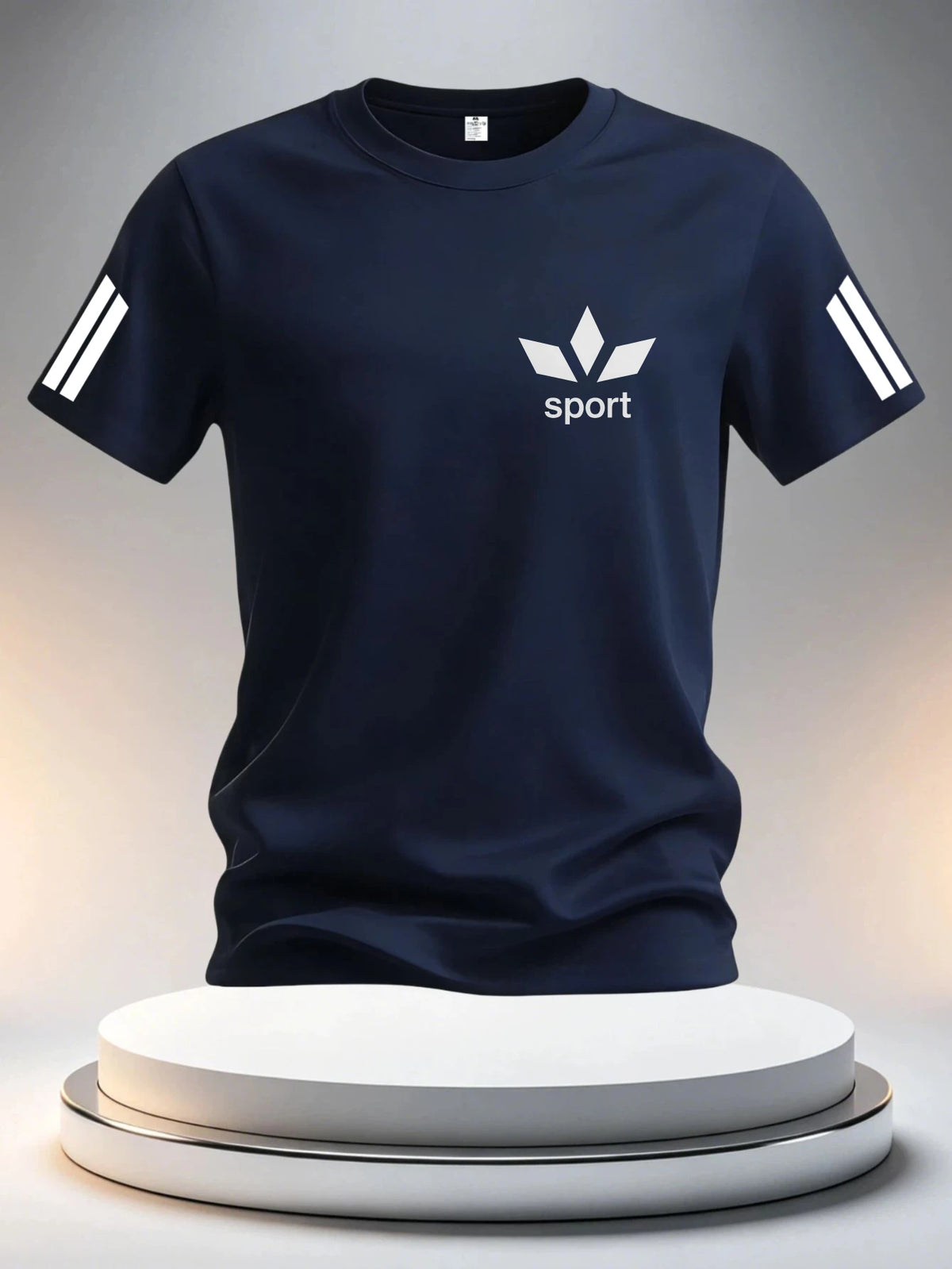 T-shirt homme à rayures sportives – CLEVI Paris