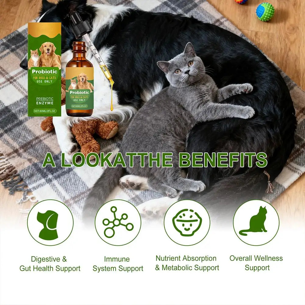 Complément liquide chiens et chats 60 ml – CLEVI Paris