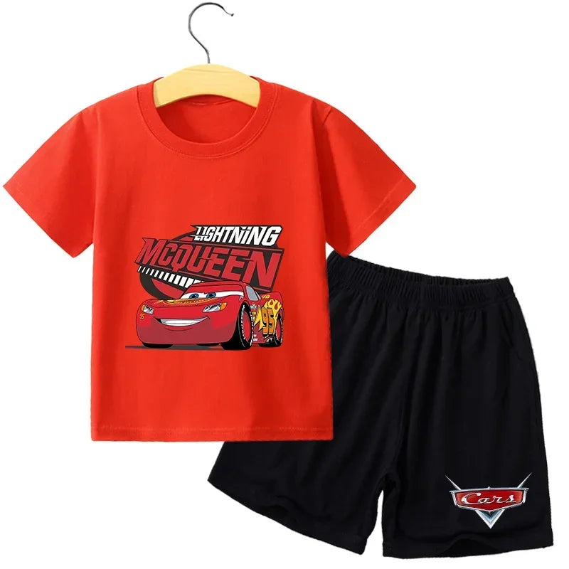 Ensemble enfant Cars T-shirt et short – CLEVI Paris