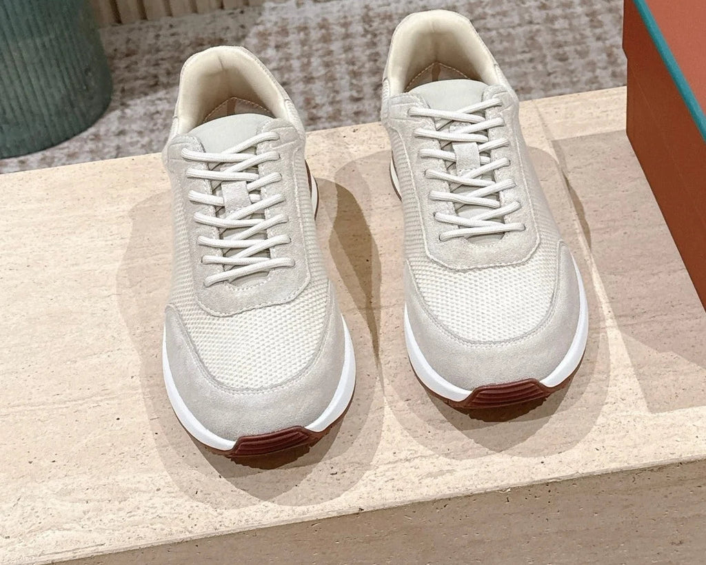 Sneakers homme en maille à lacets – CLEVI Paris