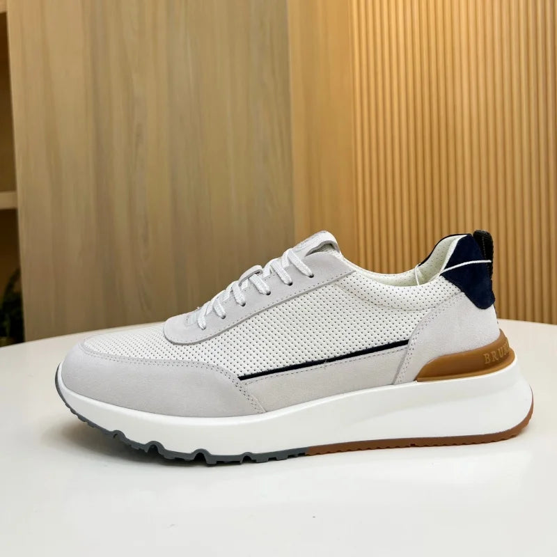 Sneakers basses homme en cuir – CLEVI Paris