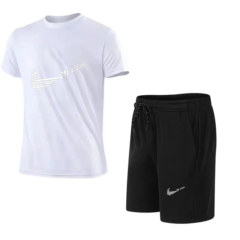 Ensemble homme T-shirt et short imprimé – CLEVI Paris