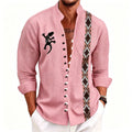 Chemise homme géométrique à rayures – CLEVI Paris
