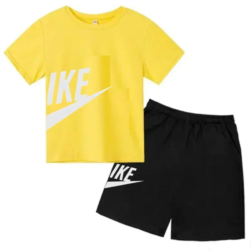 Ensemble enfant T-shirt et short en coton – CLEVI Paris