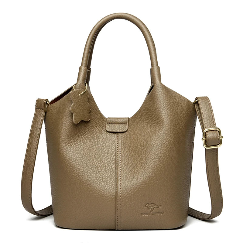 Sac à Main Femme Cuir PU Souple Grande Capacité 5 Poches – CLEVI Paris