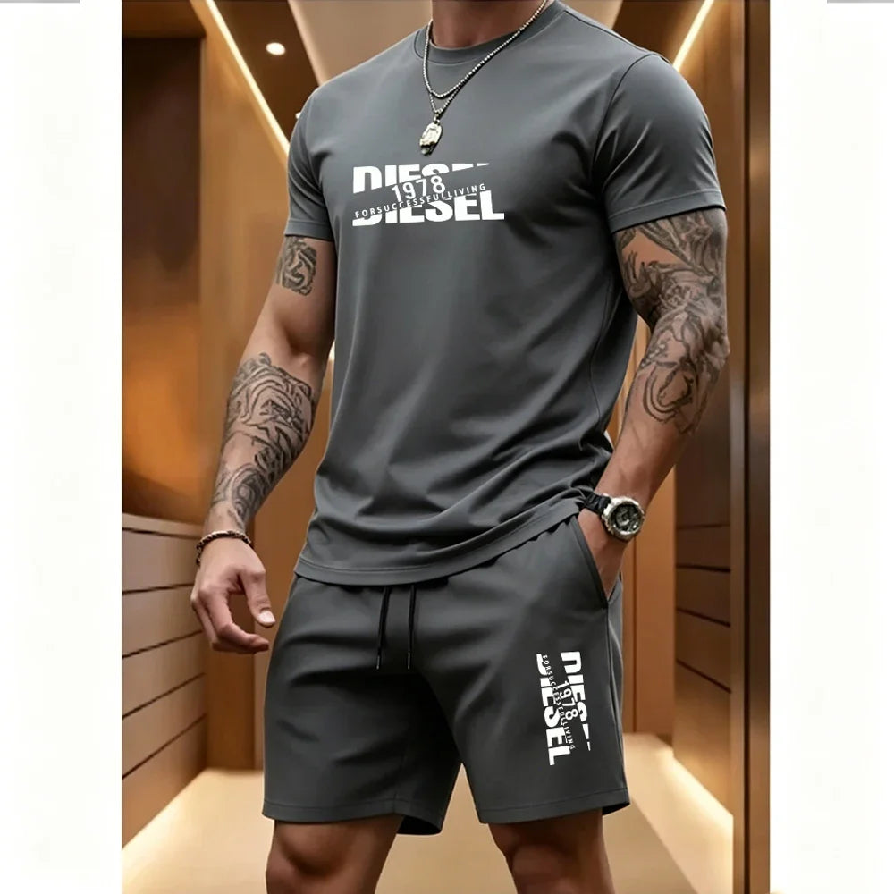 Ensemble homme imprimé, short taille élastique – CLEVI Paris