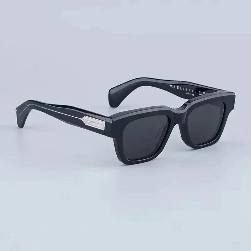 Lunettes Fellini rectangulaires en acétate – CLEVI Paris