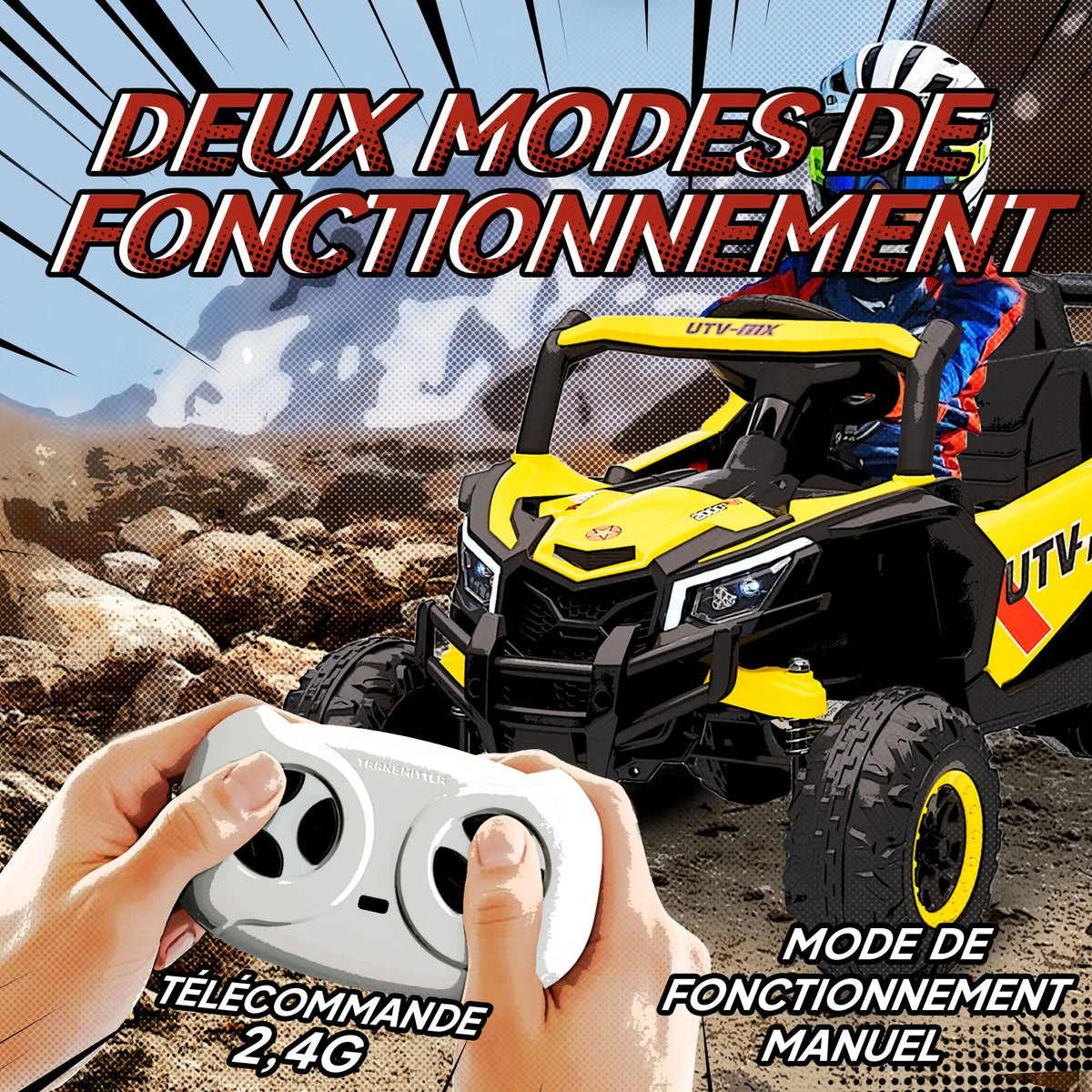Buggy électrique enfant AIYAPLAY 12 V – CLEVI Paris