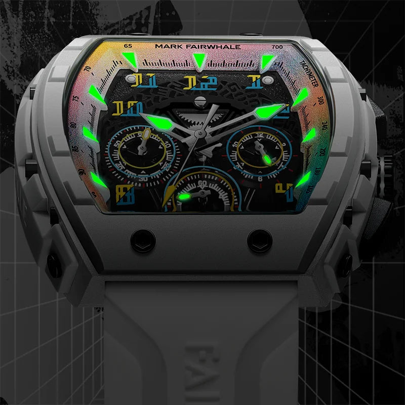 Montre Quartz Chronographe Tonneau Mark Fairwhale FW5001 – CLEVI Paris