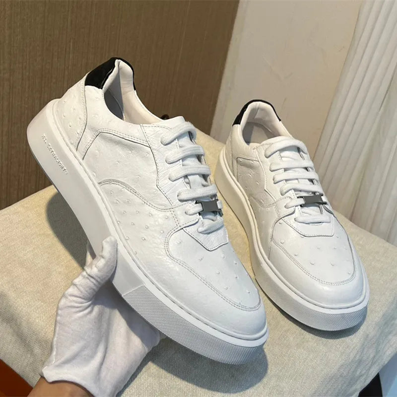 Sneakers basses unisexes blanches – CLEVI Paris