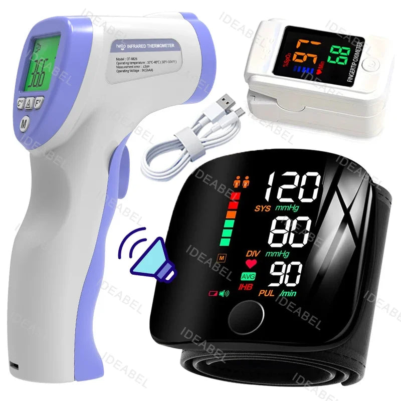 Tensiomètre Poignet LCD Vocal Rechargeable – CLEVI Paris