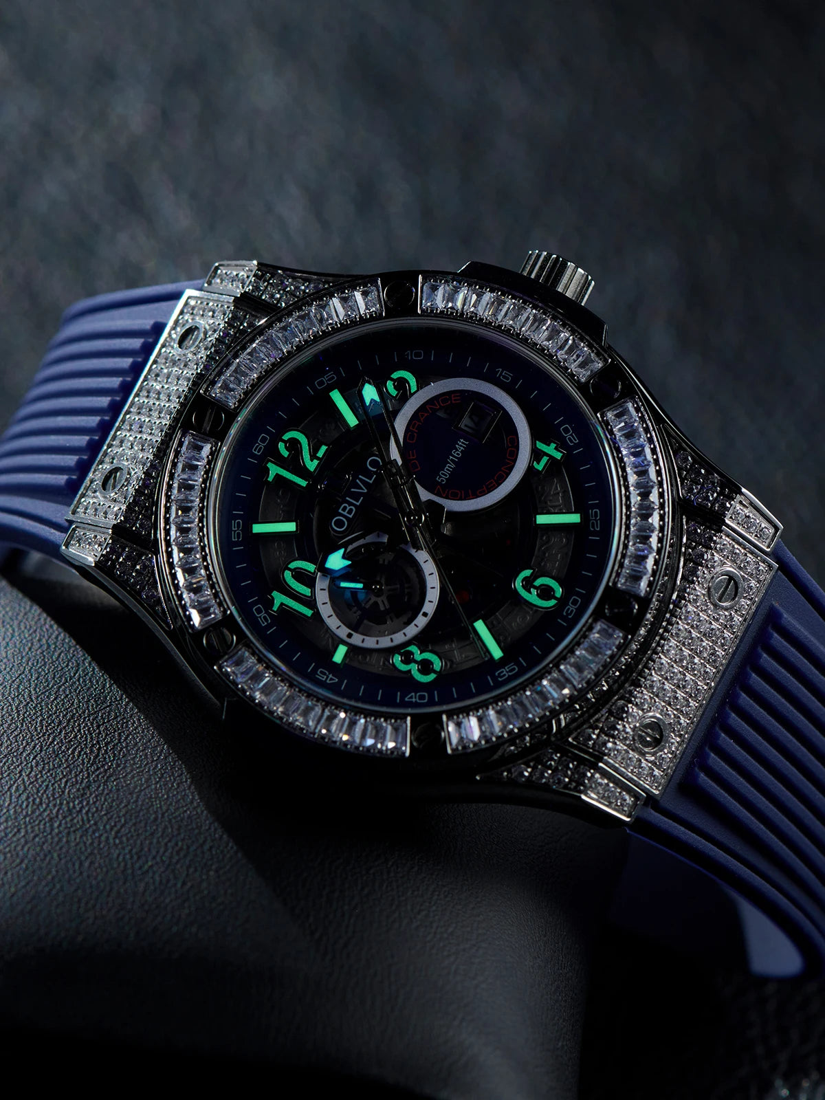 Montre Homme Mécanique Automatique Squelette Saphir 44mm – CLEVI Paris