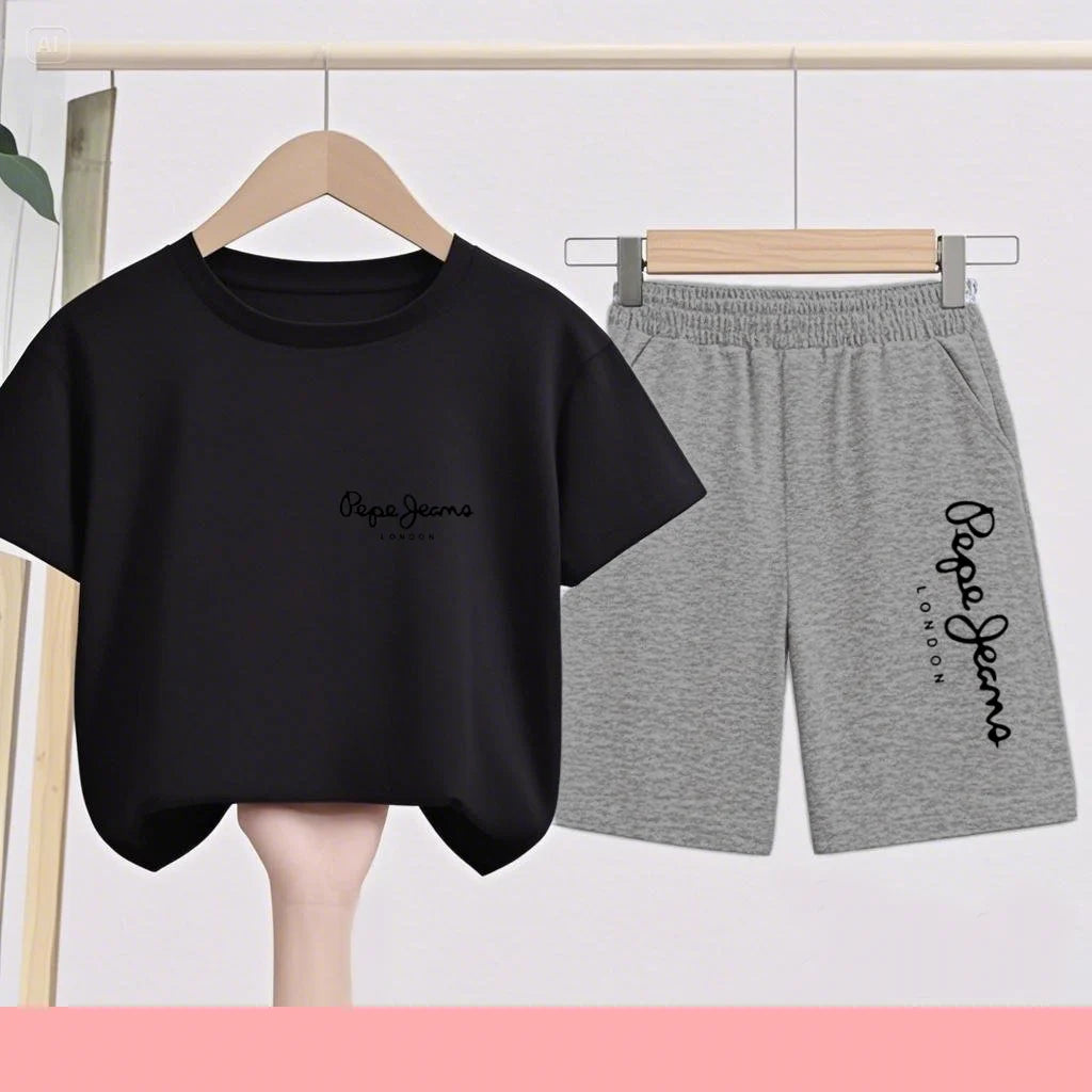 Ensemble enfant haut et short sportswear – CLEVI Paris