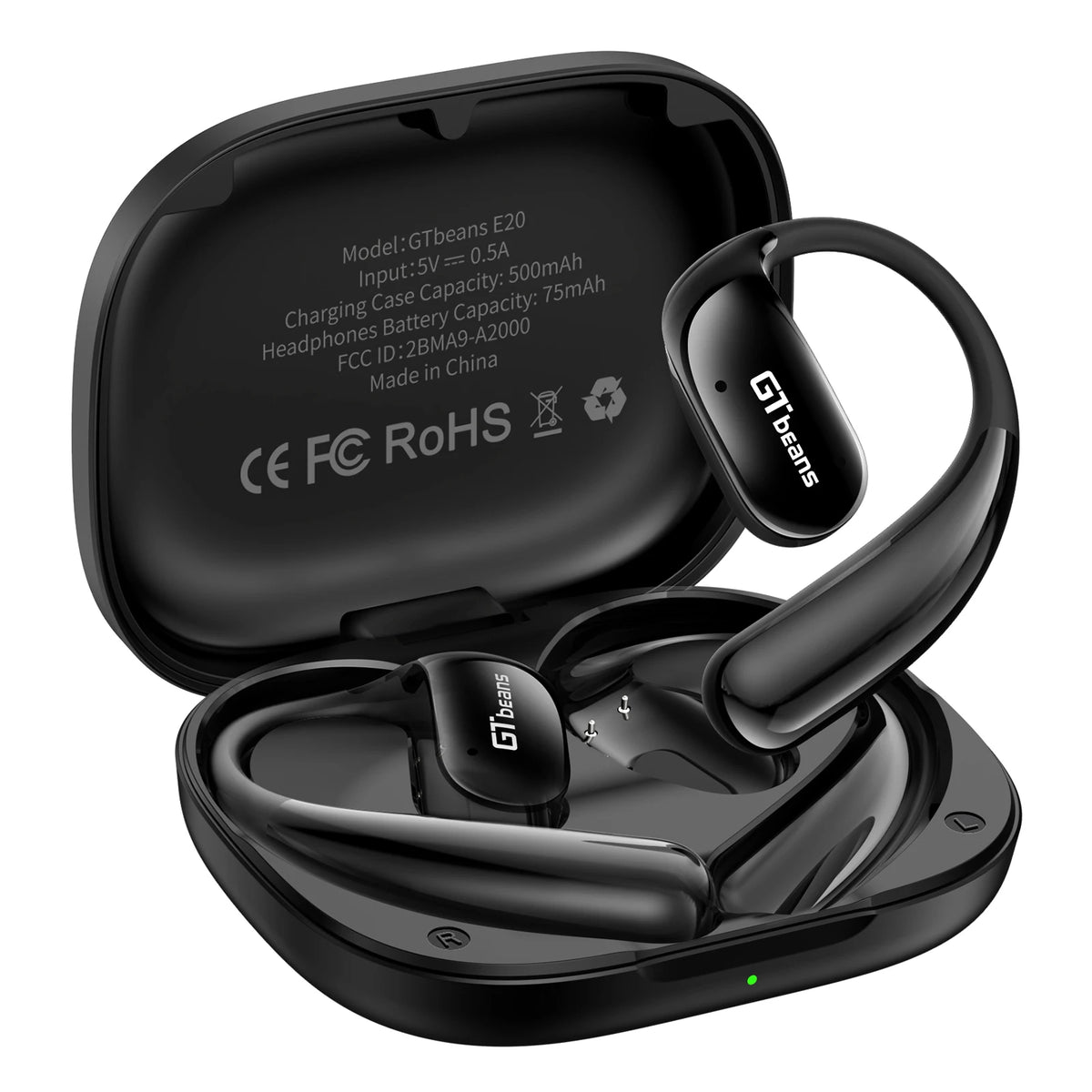 Écouteurs Open-Ear GTbeans E20 BT 6.0 56h 4 Micros – CLEVI Paris