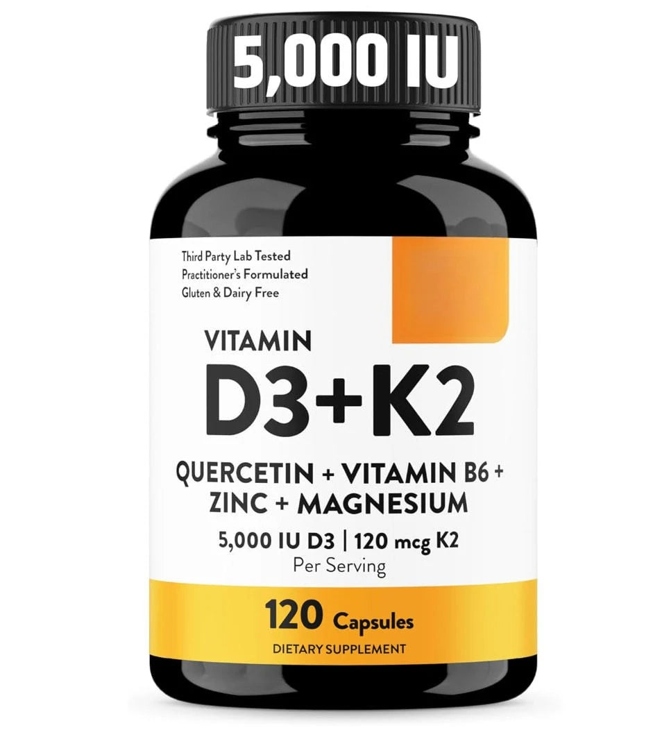 Vitamine D3 K2, flacon de 120 unités – CLEVI Paris