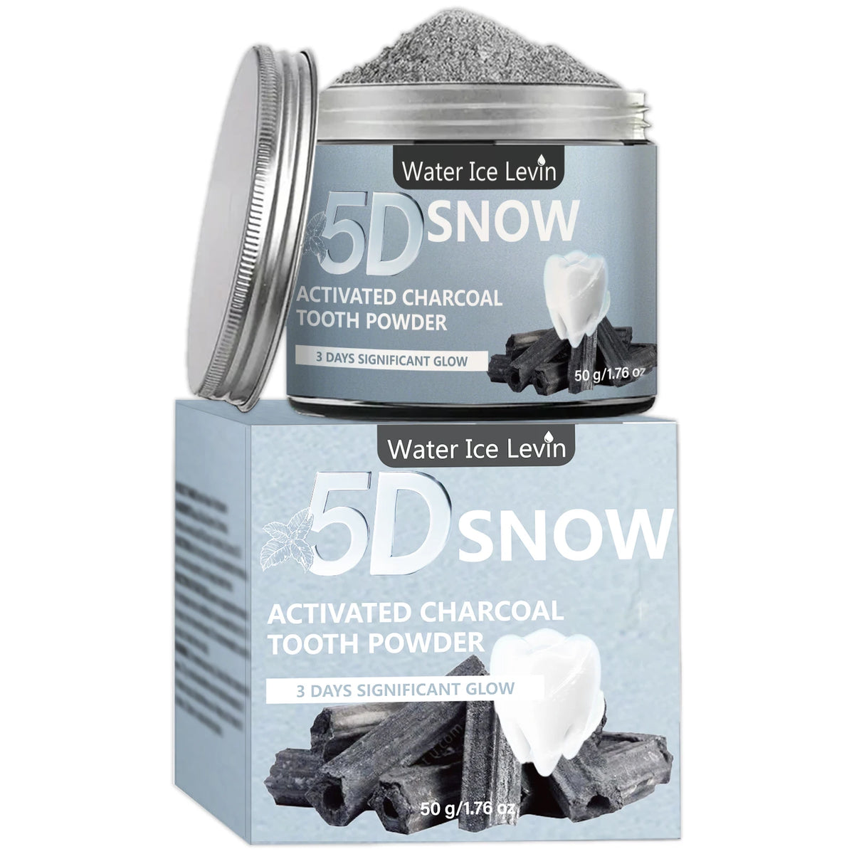 Poudre dentaire au charbon de bambou 50 g – CLEVI Paris