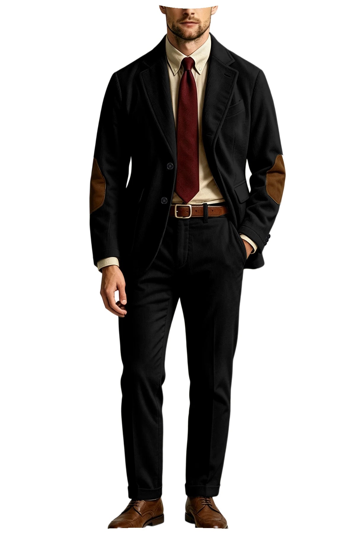 Costume homme 2 pièces en velours côtelé – CLEVI Paris
