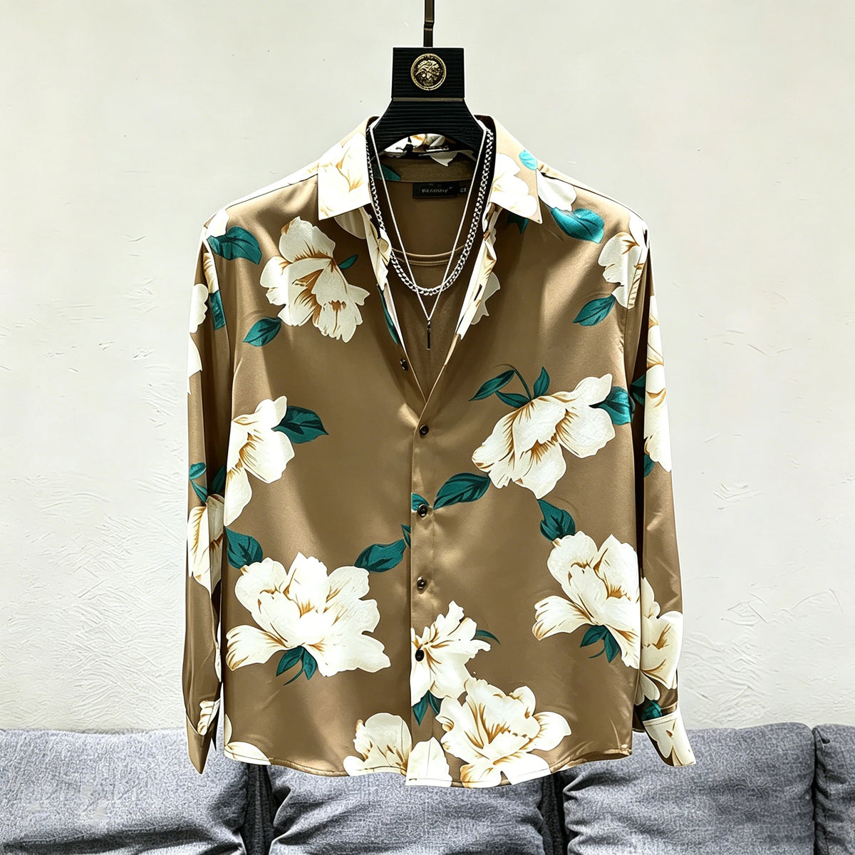 Chemise homme à imprimé floral – CLEVI Paris