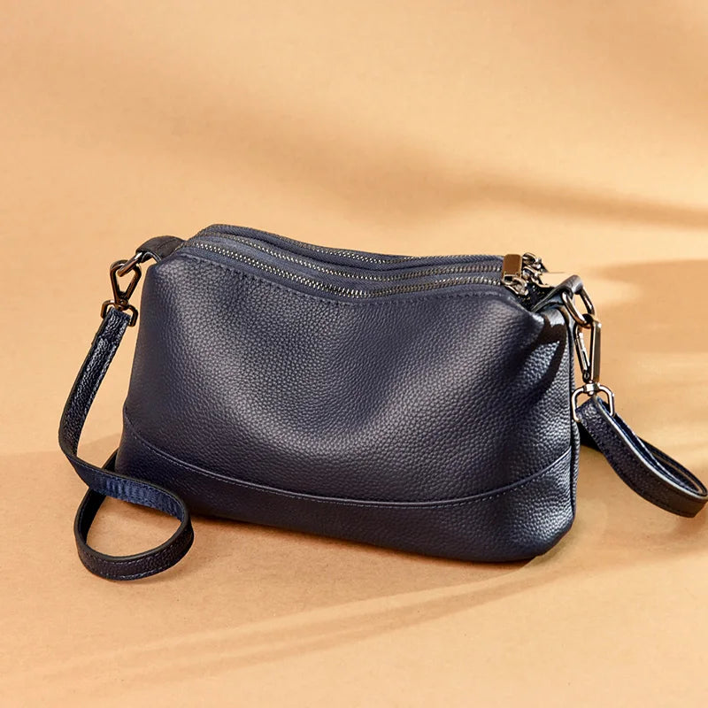 Sac bandoulière femme en cuir de vachette – CLEVI Paris