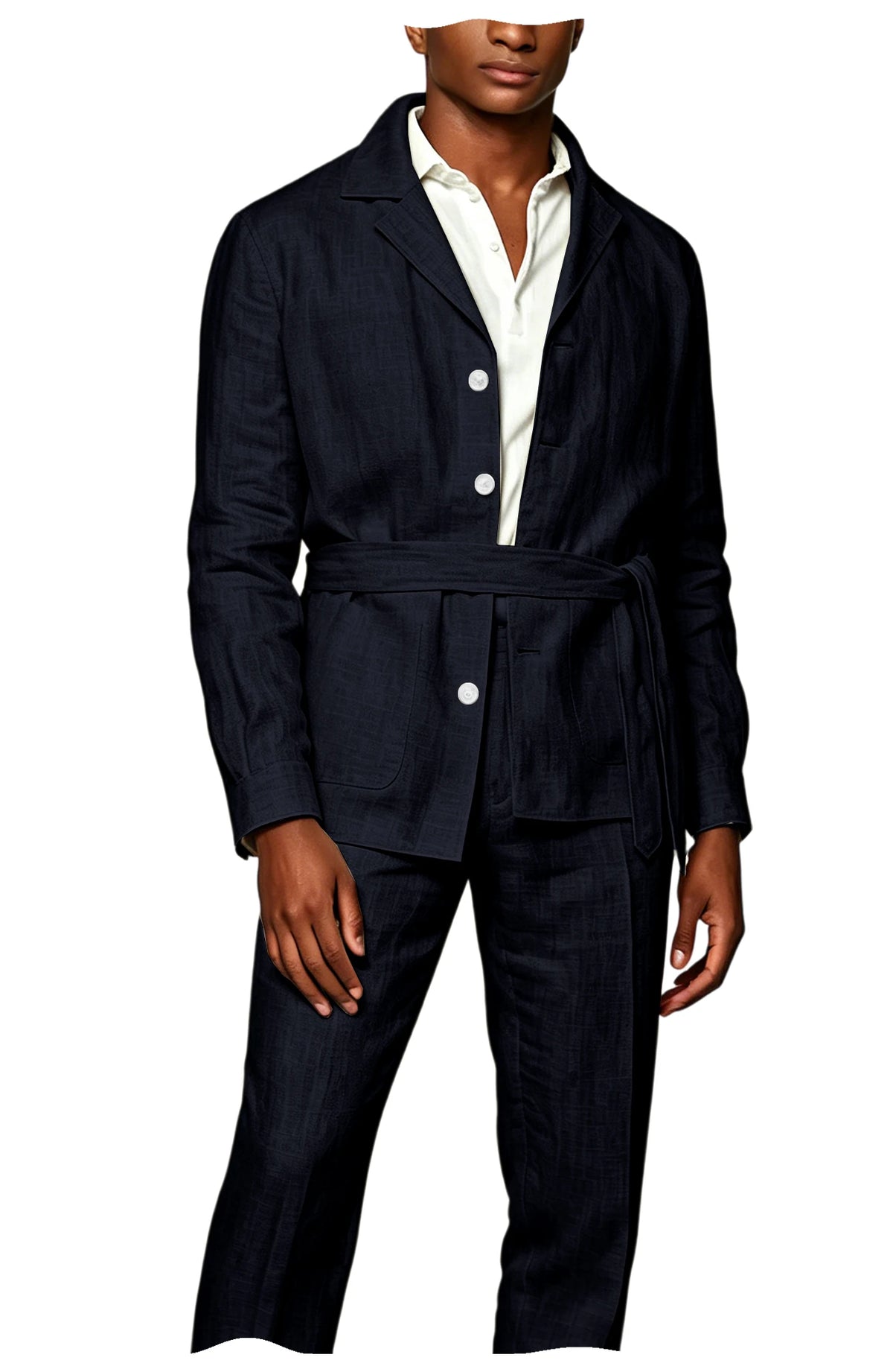 Costume lin-coton homme 2 pièces – CLEVI Paris