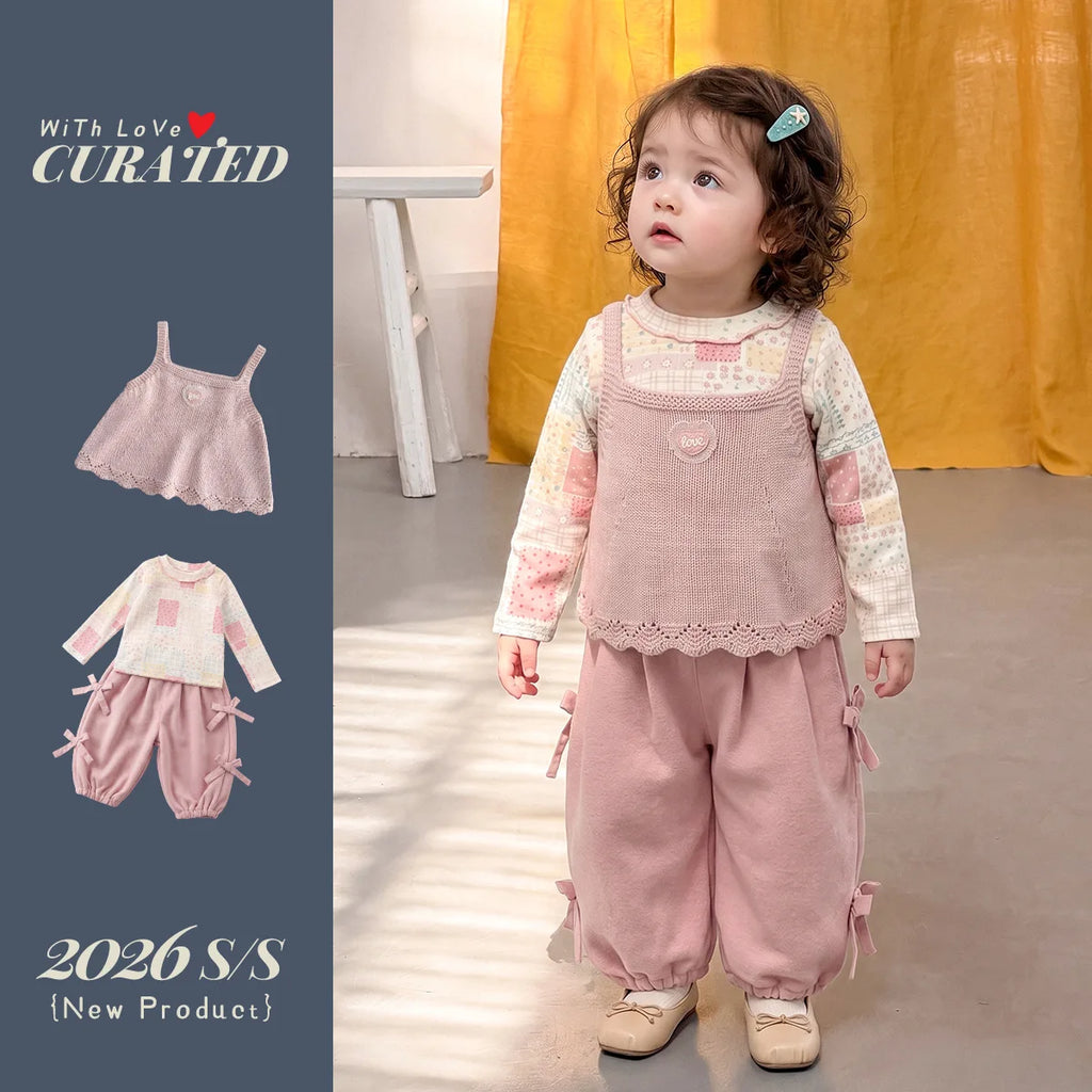 Tenue bébé fille en coton, ensemble ou gilet – CLEVI Paris