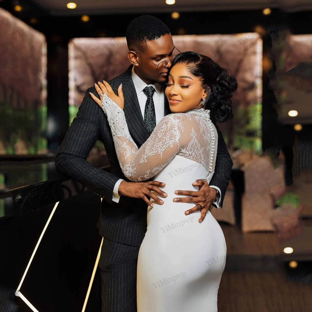 Robe de mariée civile midi en satin – CLEVI Paris