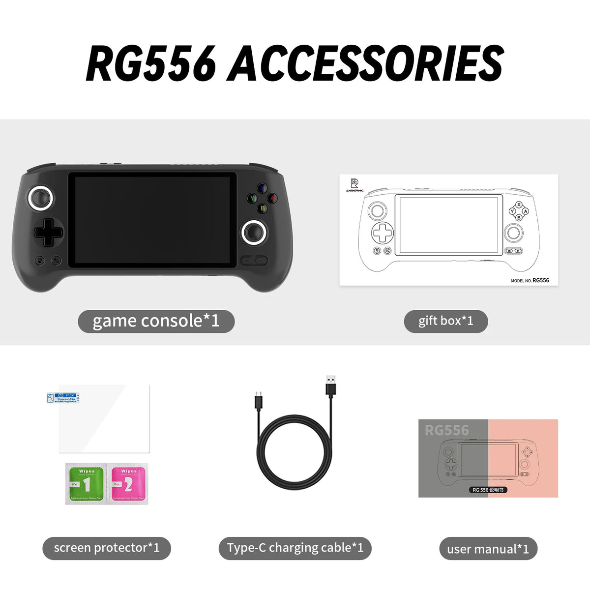 Console Anbernic RG556 AMOLED Android 13 – CLEVI Paris