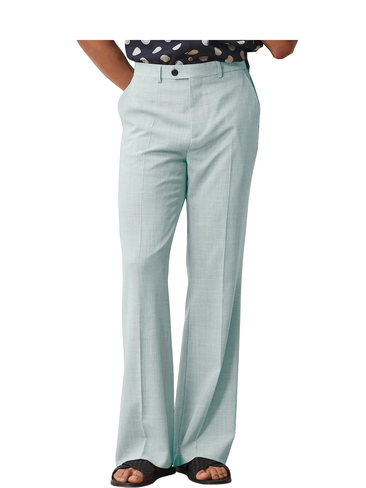 Pantalon homme habillé micro-évasé – CLEVI Paris