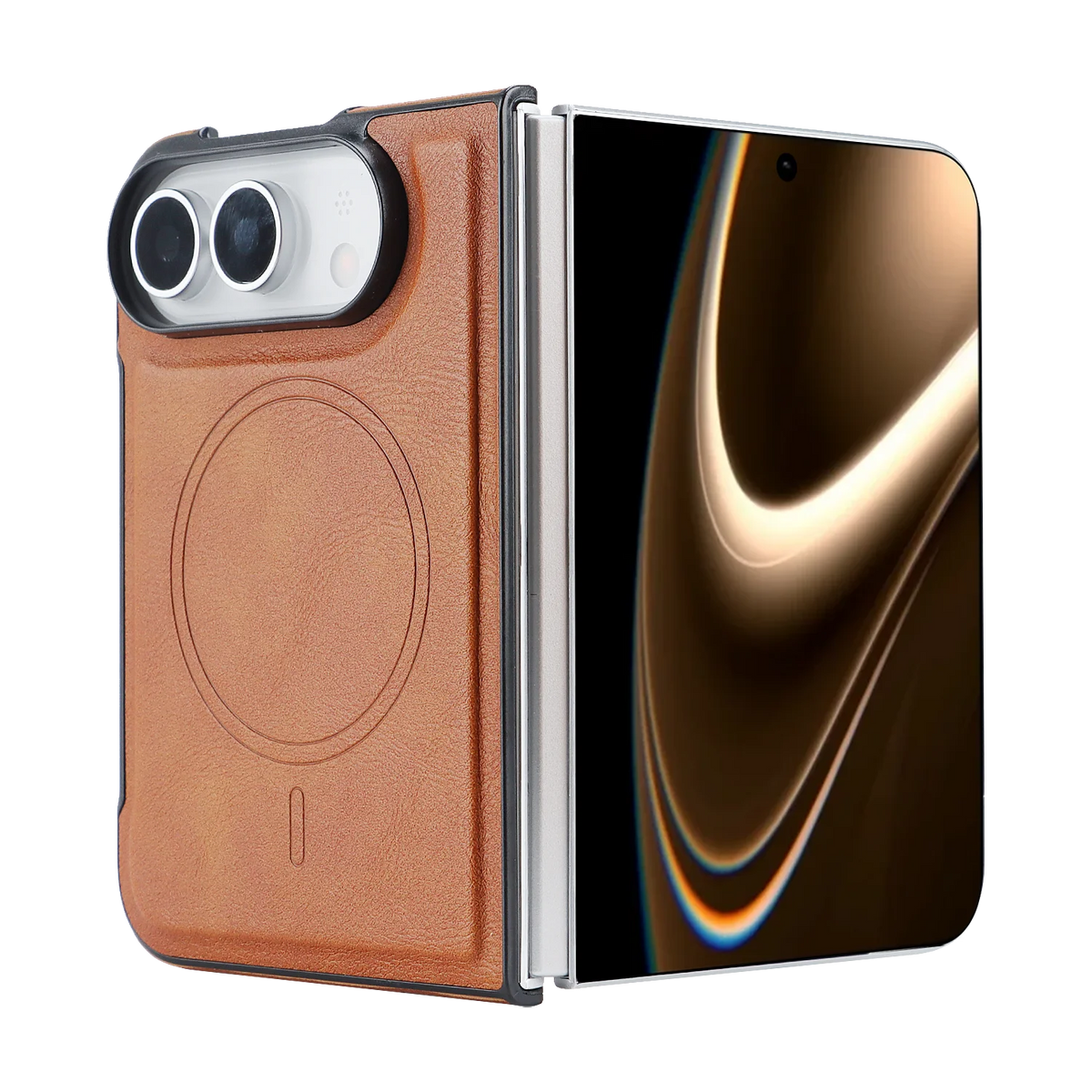 Étui iPhone Duo magnétique en simili cuir – CLEVI Paris
