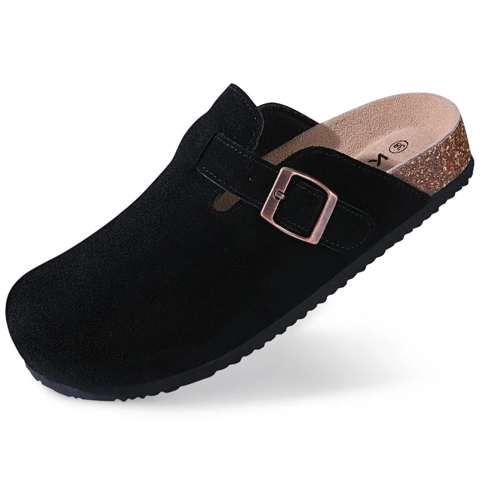 Chaussons Mules Suède Unisexe Semelle Liège & Support Voûte | 21 Coloris, Tailles 36-46 – CLEVI Paris