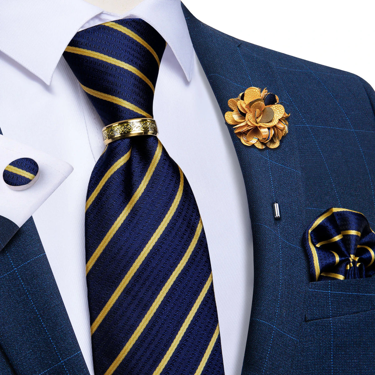 Coffret cravate homme, pochette et boutons – CLEVI Paris