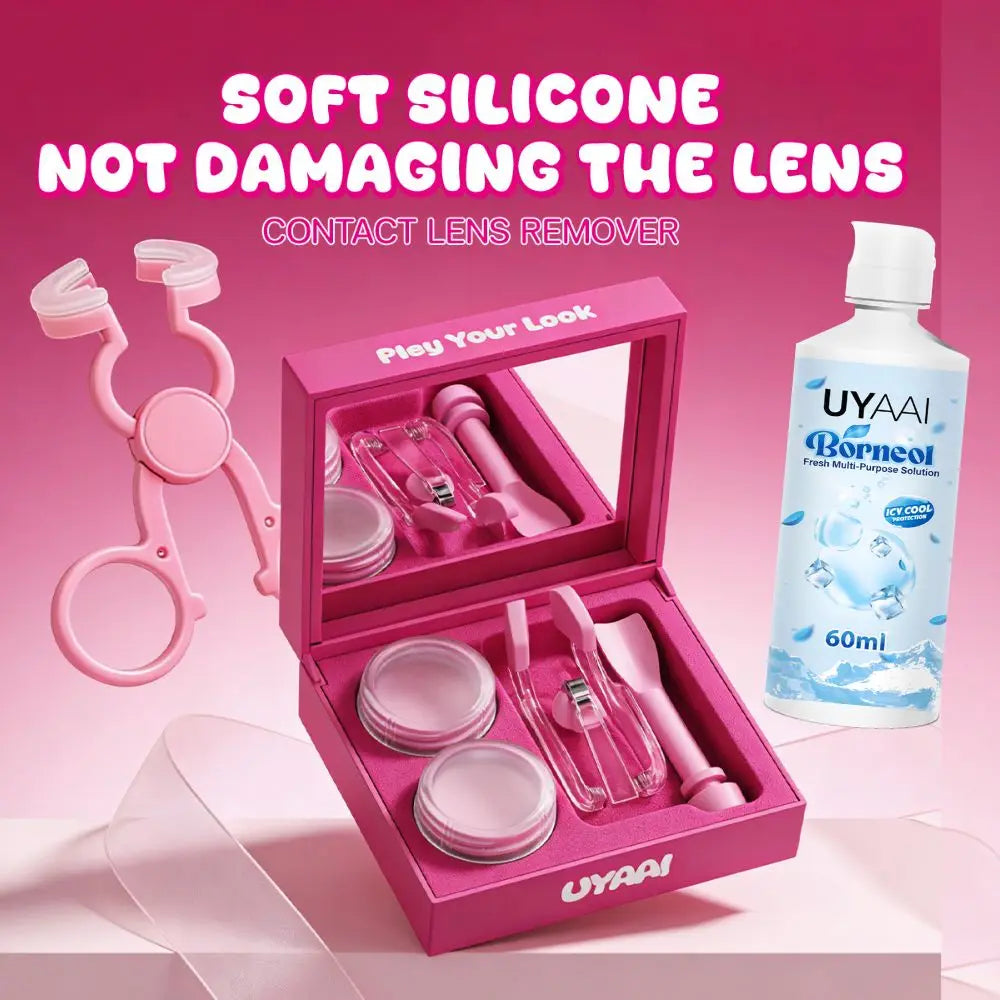 Kit Entretien Lentilles de Contact | Nettoyant, Solution & Accessoires