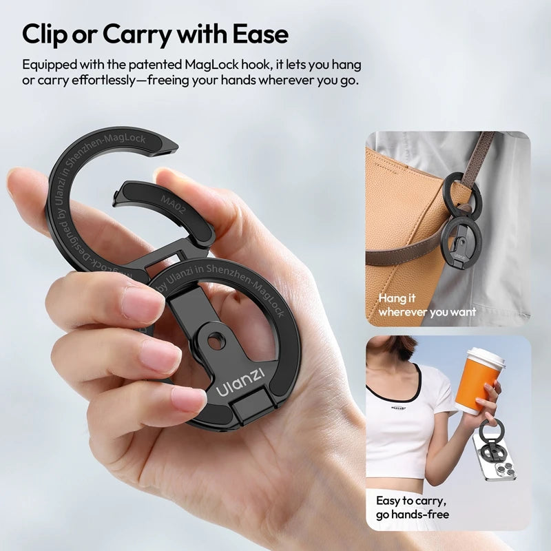 Support magnétique Ulanzi MA02 MagLock pliable – CLEVI Paris