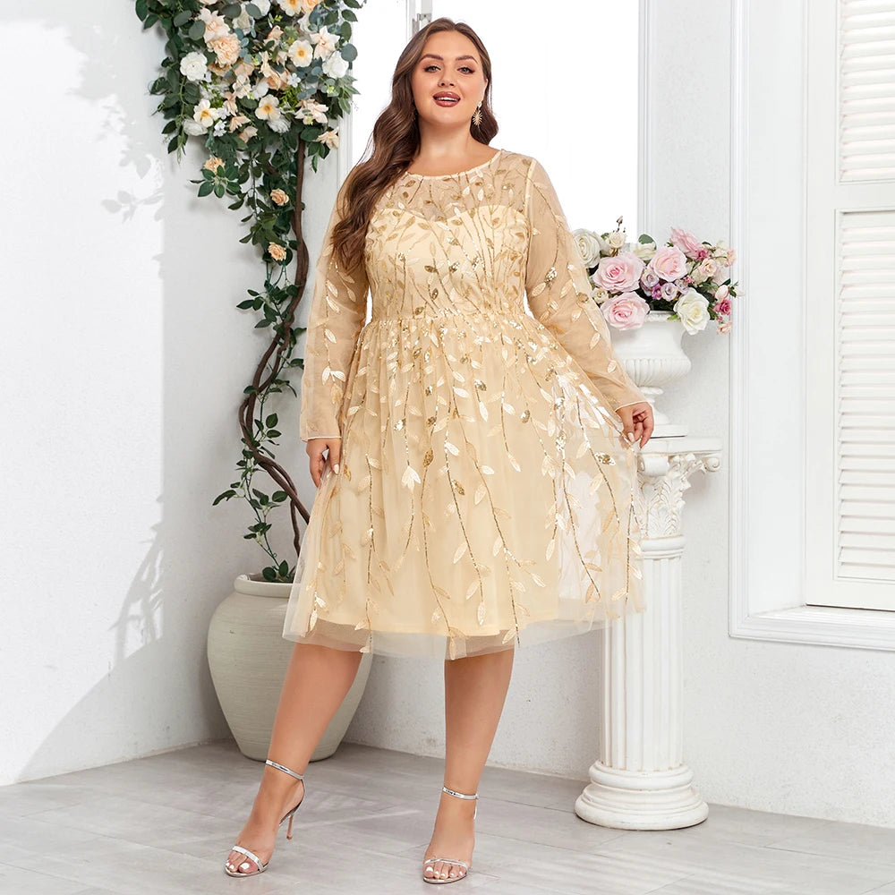 Robe de soirée sirène en tulle brodé – CLEVI Paris