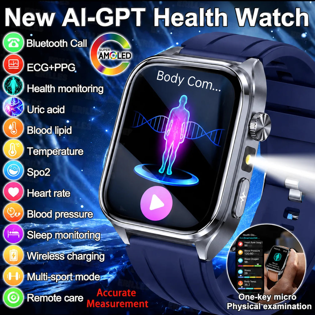 Montre Erilles ET572 AMOLED 2,01″ Bluetooth – CLEVI Paris