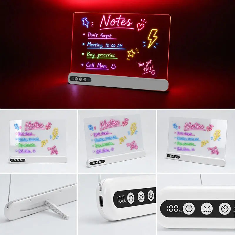 Tableau LED rechargeable avec minuterie – CLEVI Paris