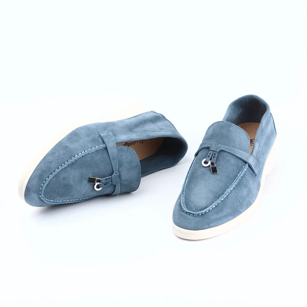 Chaussures plates femme à détails cousus – CLEVI Paris