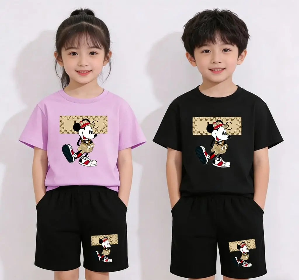 Ensemble enfant décontracté haut et short – CLEVI Paris