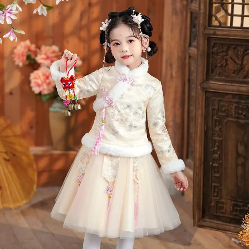 Robe Hanfu fille brodée pour fêtes – CLEVI Paris