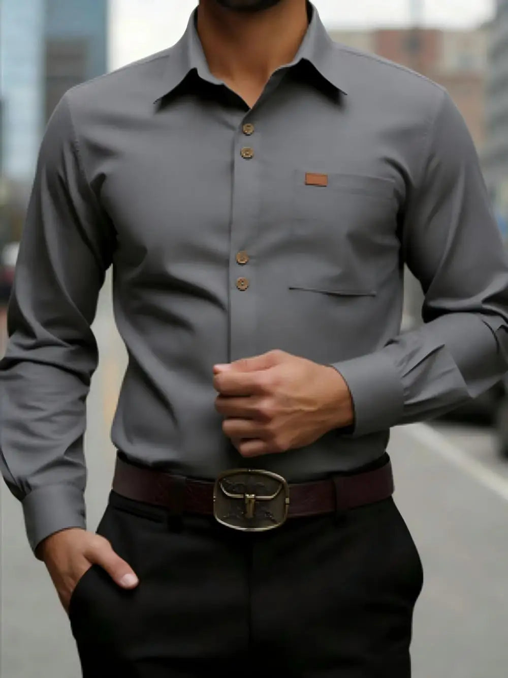 Chemise homme formelle en soie – CLEVI Paris