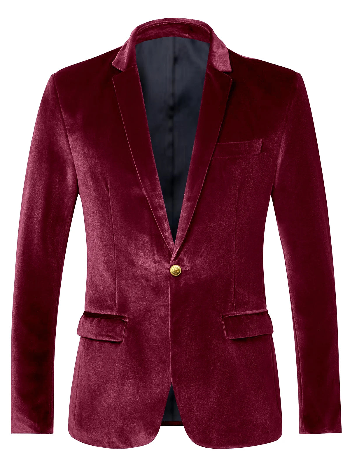 Blazer velours homme à bouton doré – CLEVI Paris