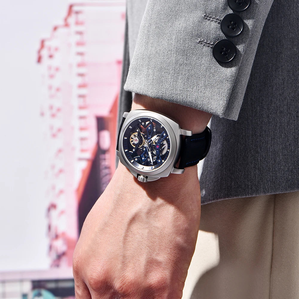 Montre Homme Automatique Squelette Nylon Couronne Vissée Pagani Design PD-YS017 – CLEVI Paris