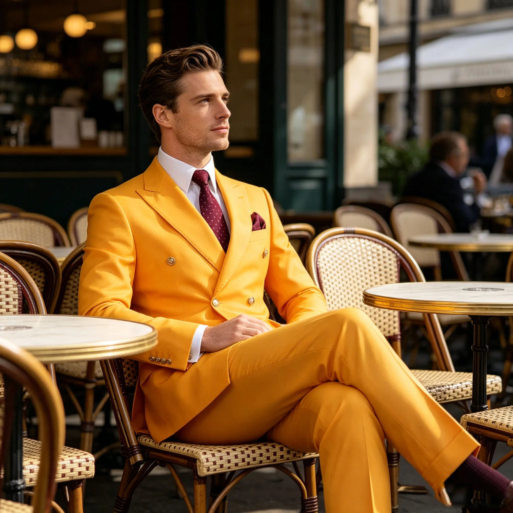 Costume croisé 2 pièces homme – CLEVI Paris