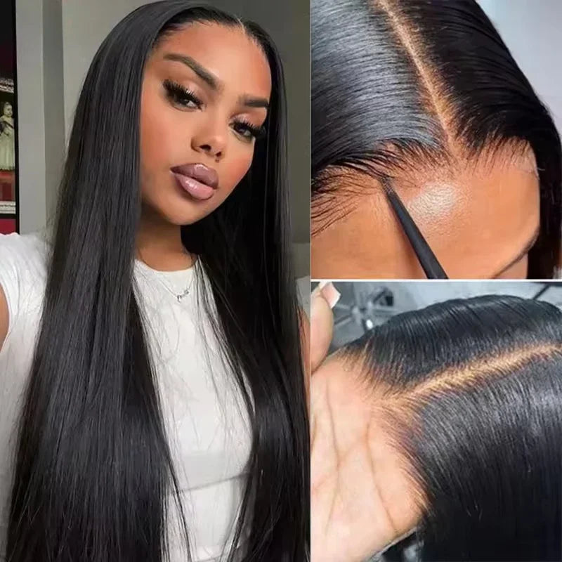 Perruque Bone Straight Cheveux Humains Brésiliens Remy 180% — Lace 13x4 / 13x6 / 9x6 / 5x5 / 4x4 / 360 – CLEVI Paris