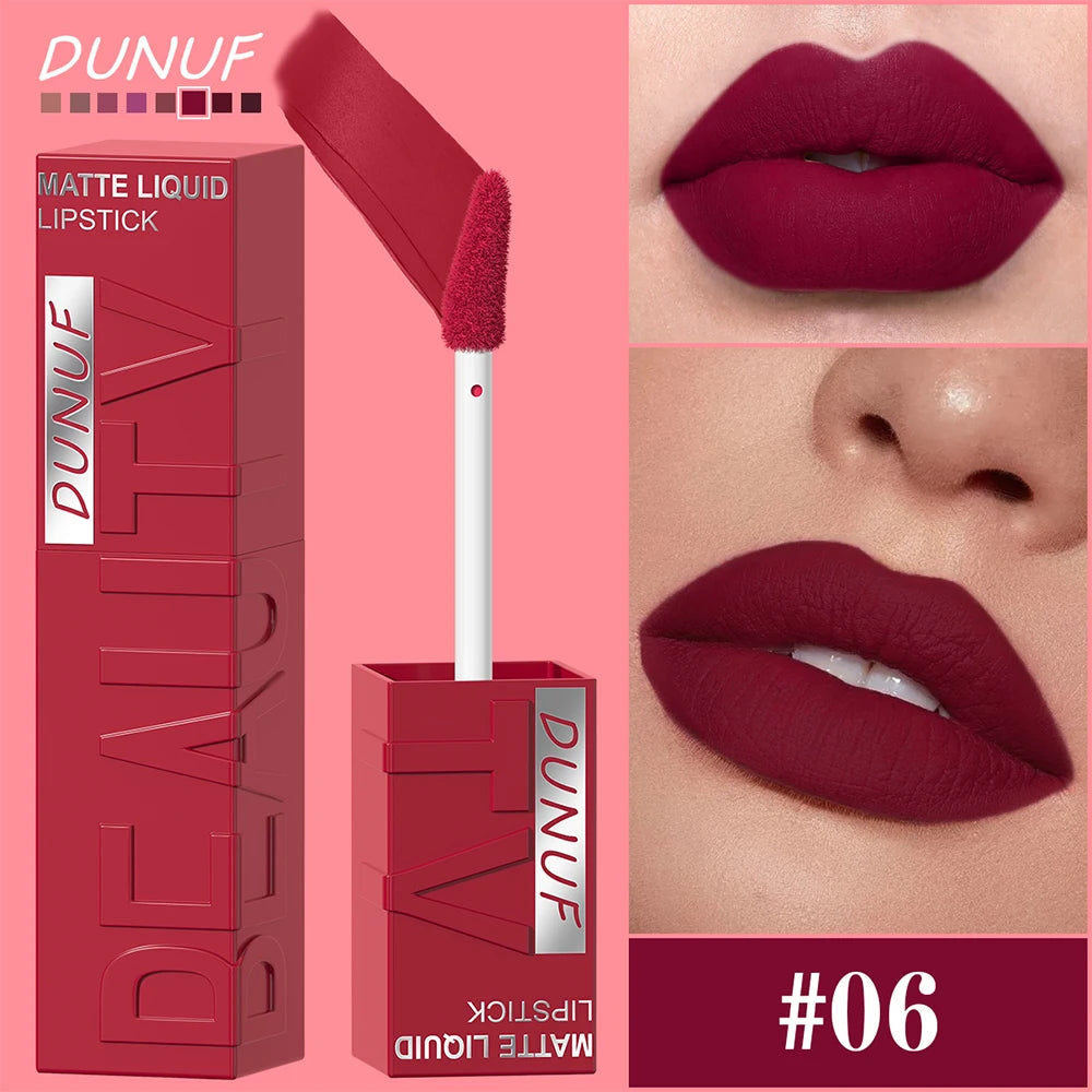 Gloss Lèvres Mat Velvet Tube Carré Waterproof Longue Tenue 8 Teintes – CLEVI Paris
