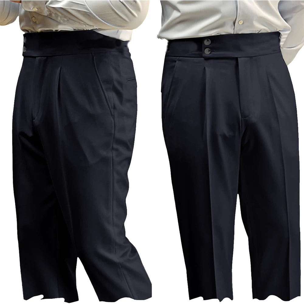 Pantalon Costume Homme Taille Haute – CLEVI Paris