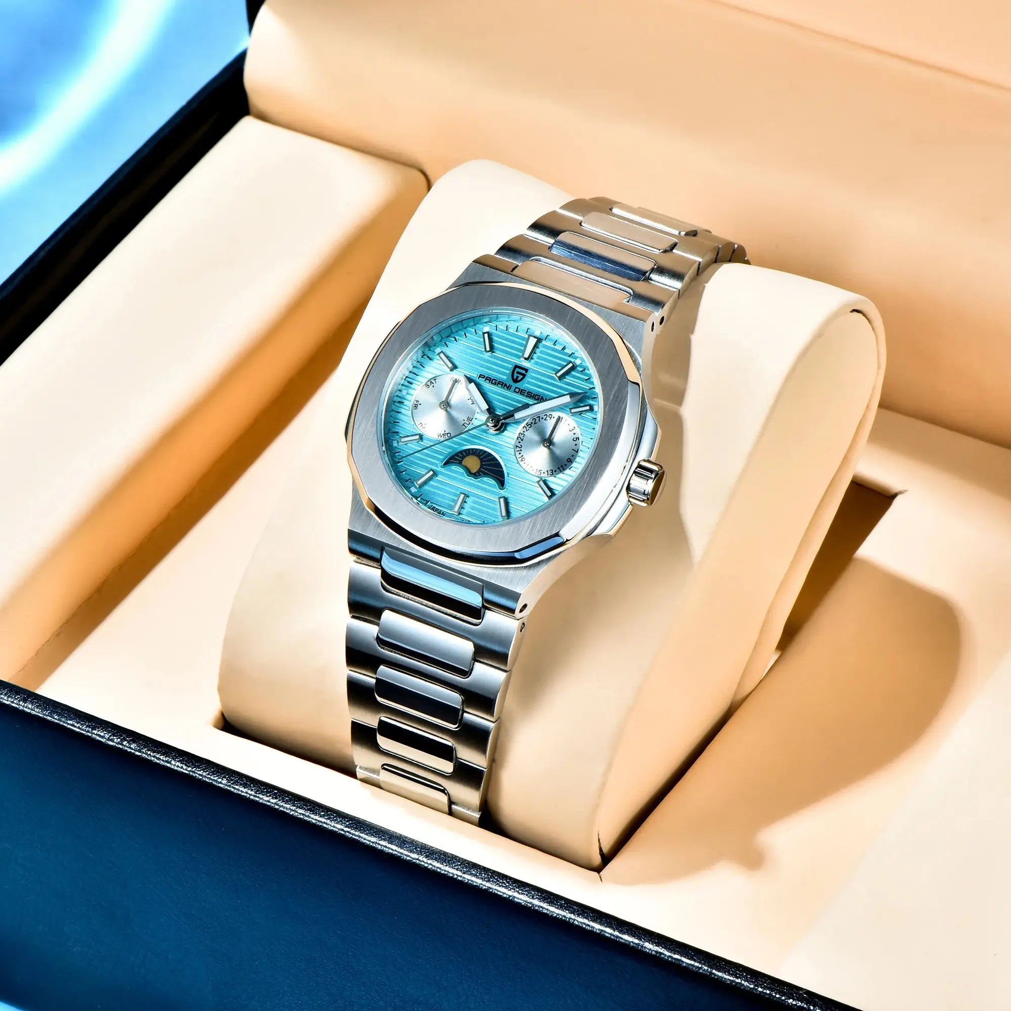 Montre Femme Pagani Design PD-1786 Quartz Phase de Lune Saphir 100m – CLEVI Paris
