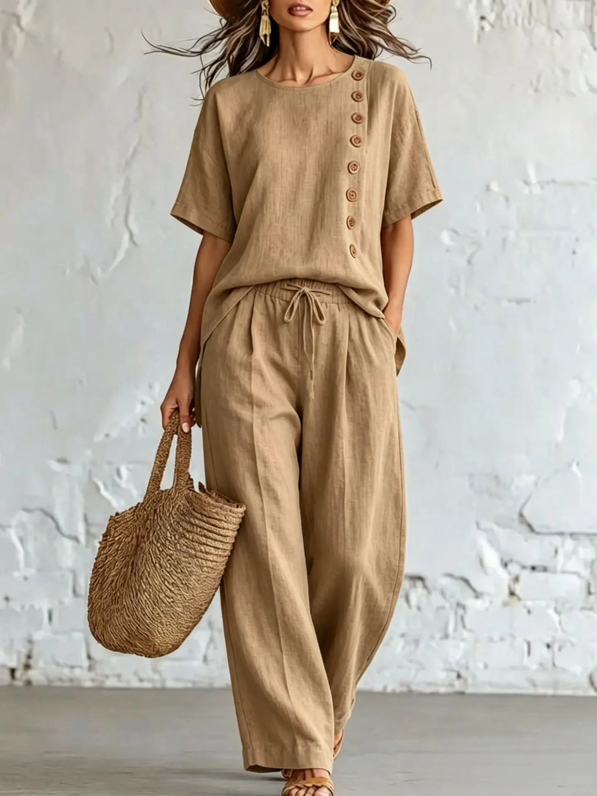 Ensemble femme haut ample et pantalon – CLEVI Paris